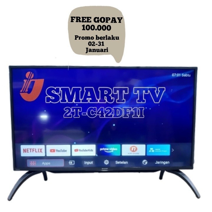 SHARP LED 42 Inch 2T-C42DF1I Smart TV FHD