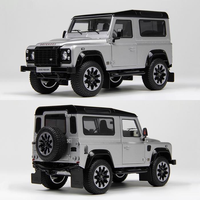 LCD Models 1:18 Land Rover Defender 90 Works V8 70th Edition (Indus Silver) GND48