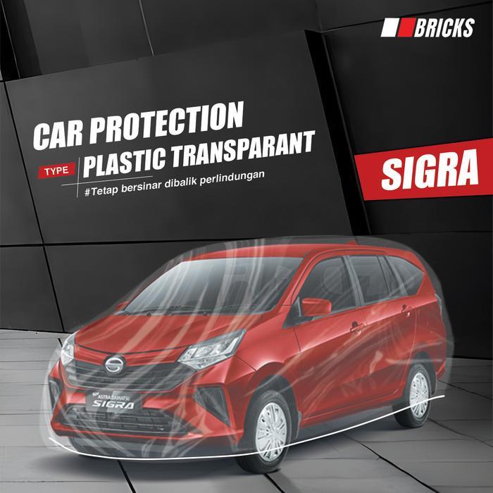 PROMO  Sarung Mobil SIGRA Plastik Cover Mobil Transparan Waterproof selimut mobil All New SIGRA PE8 