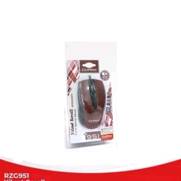 cliptec rzs951 silent scroll USB optical mouse