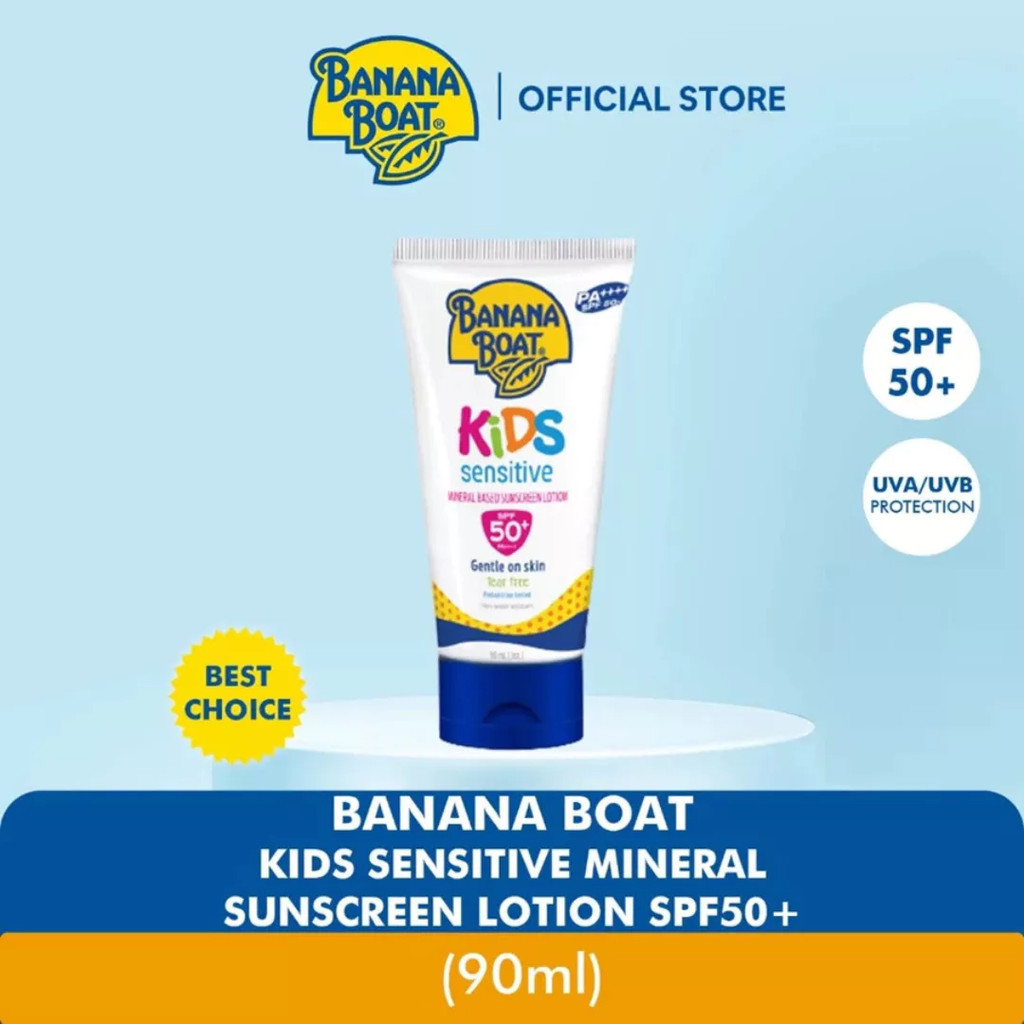 Banana Boat Kids Sensitive Sunscreen Lotion SPF50+ 90ml