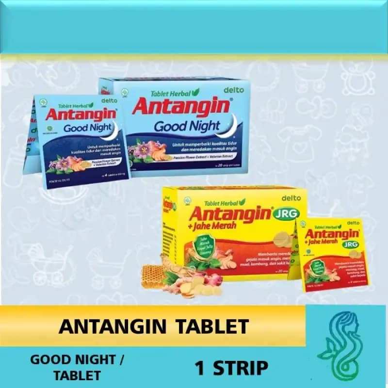 ANTANGIN STRIP JRG + JAHE MERA OBAT TABLET HERBAL SUGAR FREE / GOOD NIGHT OBAT TABLET HERBAL MEMPERB