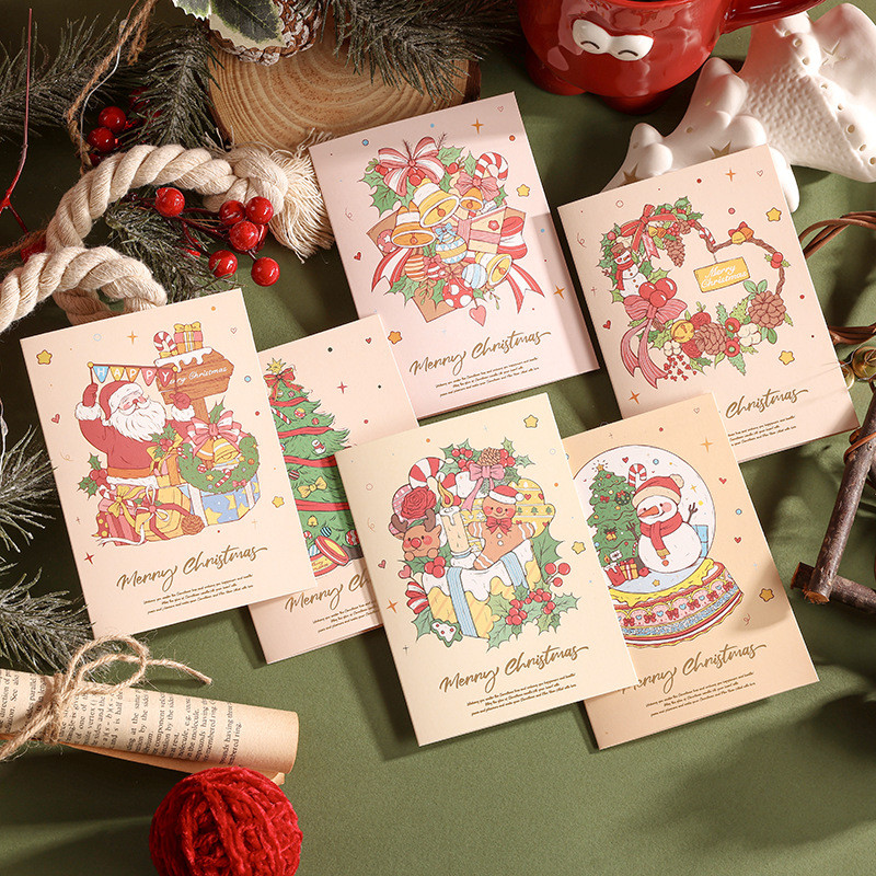 GREETING CARD MERRY CHRISTMAS KARTU UCAPAN NATAL PREMIUM LIPAT BUKU