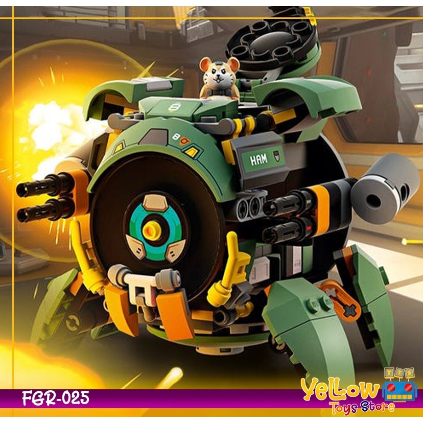 JAJAROMA  Mainan Susun Overwatch Oveoratch Wrecking Ball Lego Bricks-FGR-025