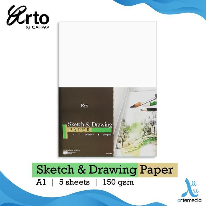 Kertas Gambar Arto Sketch and Drawing Paper Pack - A1