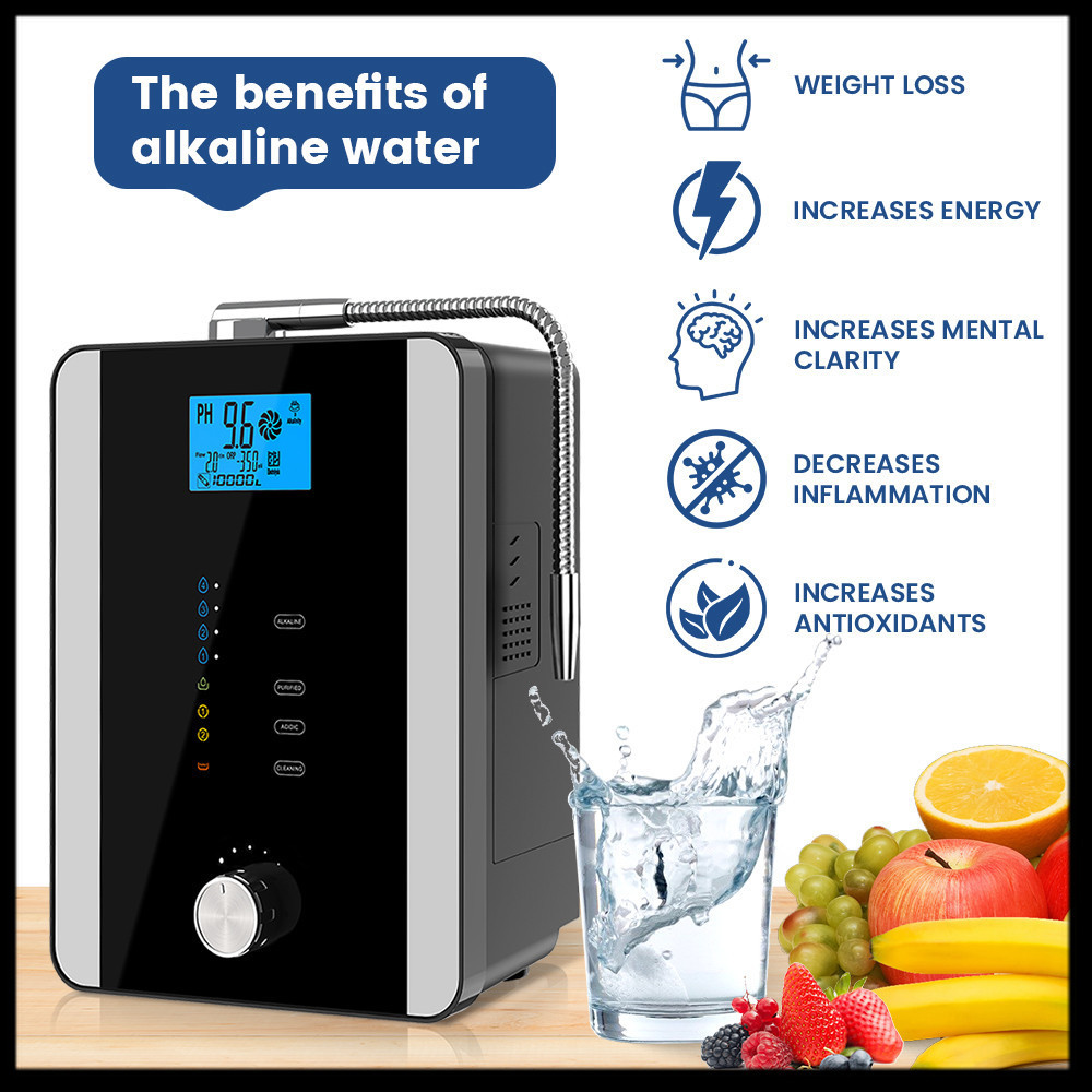BADABEST CAWOLO Alkaline Water Ionizer Machine PH Water Device Alkaline Water Dispenser 11 Plates Pl