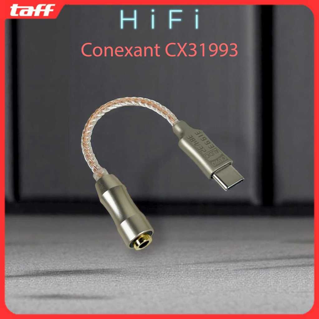 Kabel USB Type C ke 3.5mm Adaptor HiFi DAC Conexant CX31993 Chip - CX-PRO