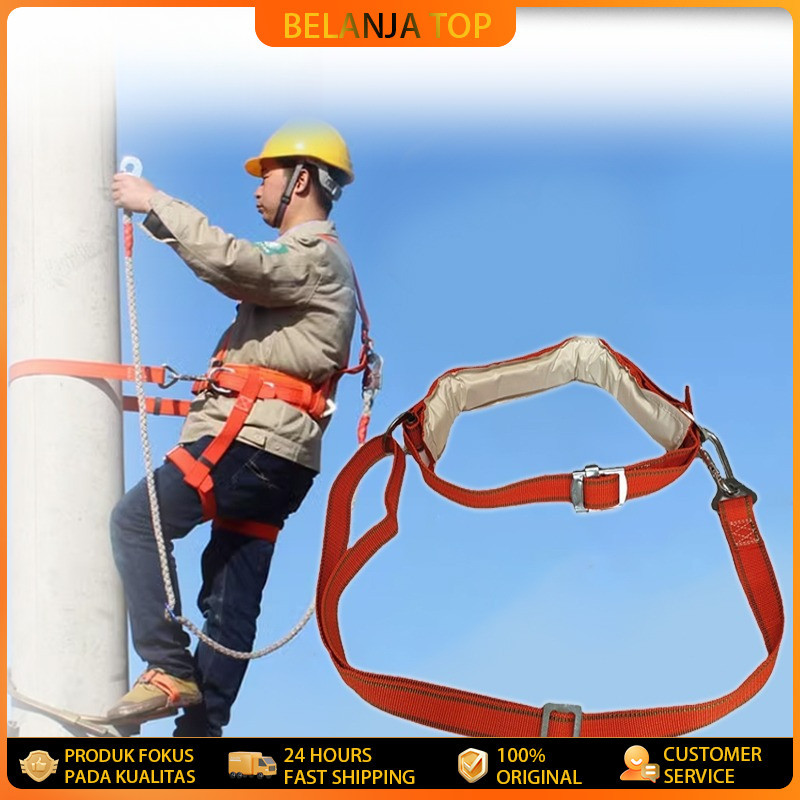 Sabuk Panjat Tiang Listrik Proyek Industri Safety Belt Panjat Tebing Sabuk Tali Pengaman Panjat Poho