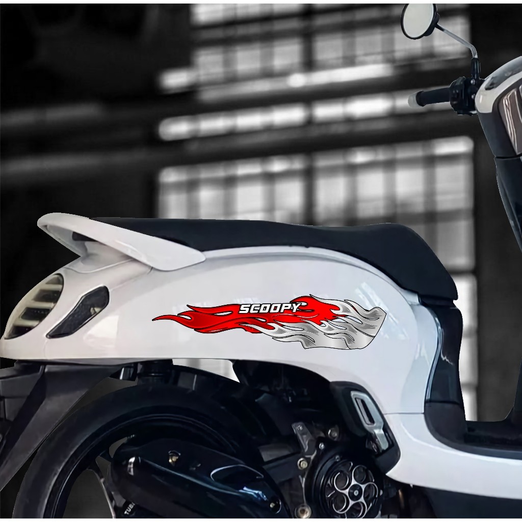 striping scoopy stiker scoopy UV Transparan Import prestige stylish Modifikasi 2016 2017 2018 2019 2