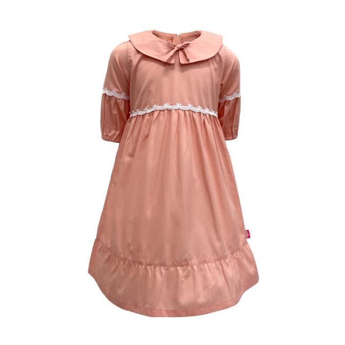 gu Long Dress Anak Perempuan Polos 91000523 - Peach, 2