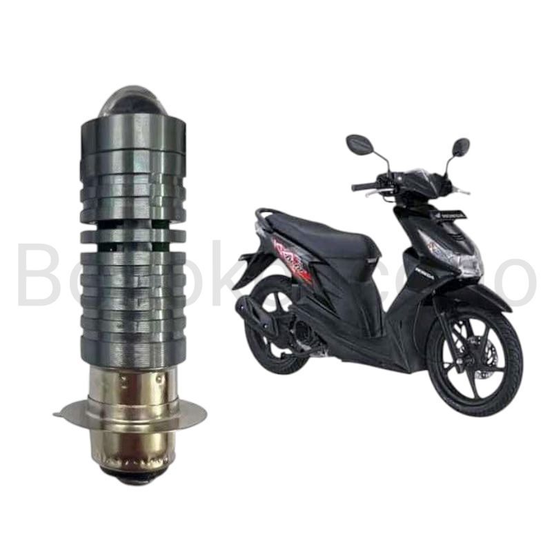 1pcs Lampu depan LED H6 Laser motor Honda Beat karbu Byk