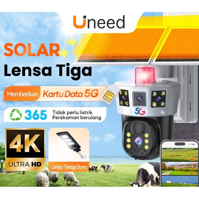 Solar CCTV Outdoor Low Power Battery Panel Surya Tenaga Matahar