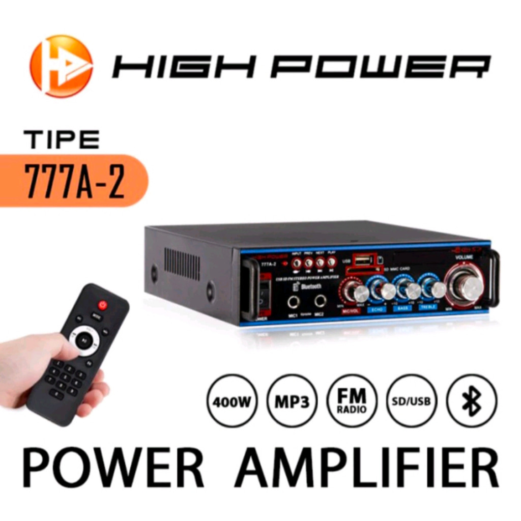 Power amplifier high power type 777A-2 original bluetooth 400watt