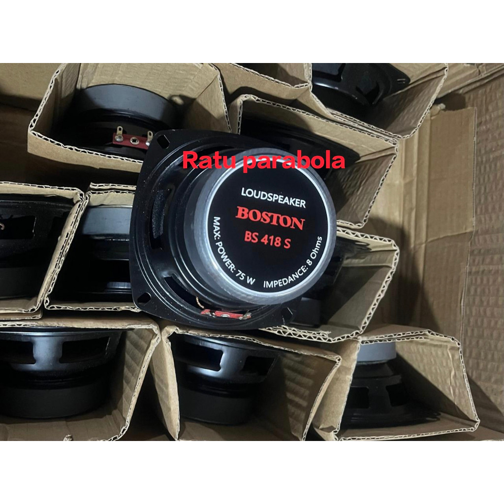 Speaker 4 inch 4" 8 ohm 75 watt boston bs418s / 4" 4 ohm 30 watt 4 inch 4 ohm 8 watt polytron