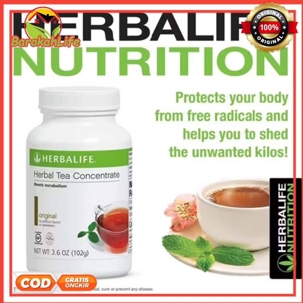 Herbalife Original 100% Teh Herbalife Pembakar Lemak Penurun Berat Badan 100% Original Teh Pembakar 
