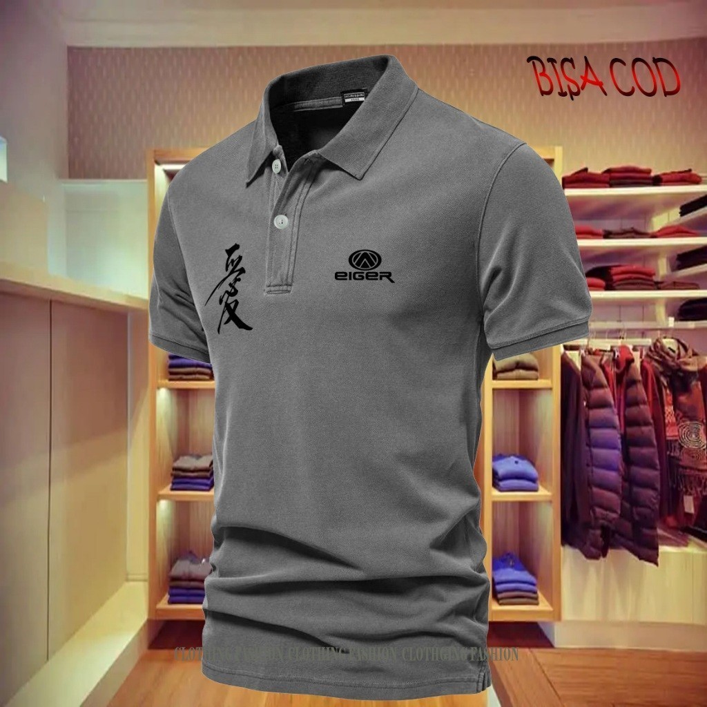 Trendy now Kaos T-Shirt Polo Kerah Logo 1205 Lama Relax Text HITAM Kaos Polo Wangki Distro Sablon Hi