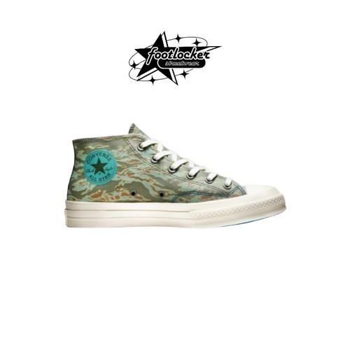 Sepatu Converse  Chuck 70s Undefeated Mid Camo  Original   Unisex