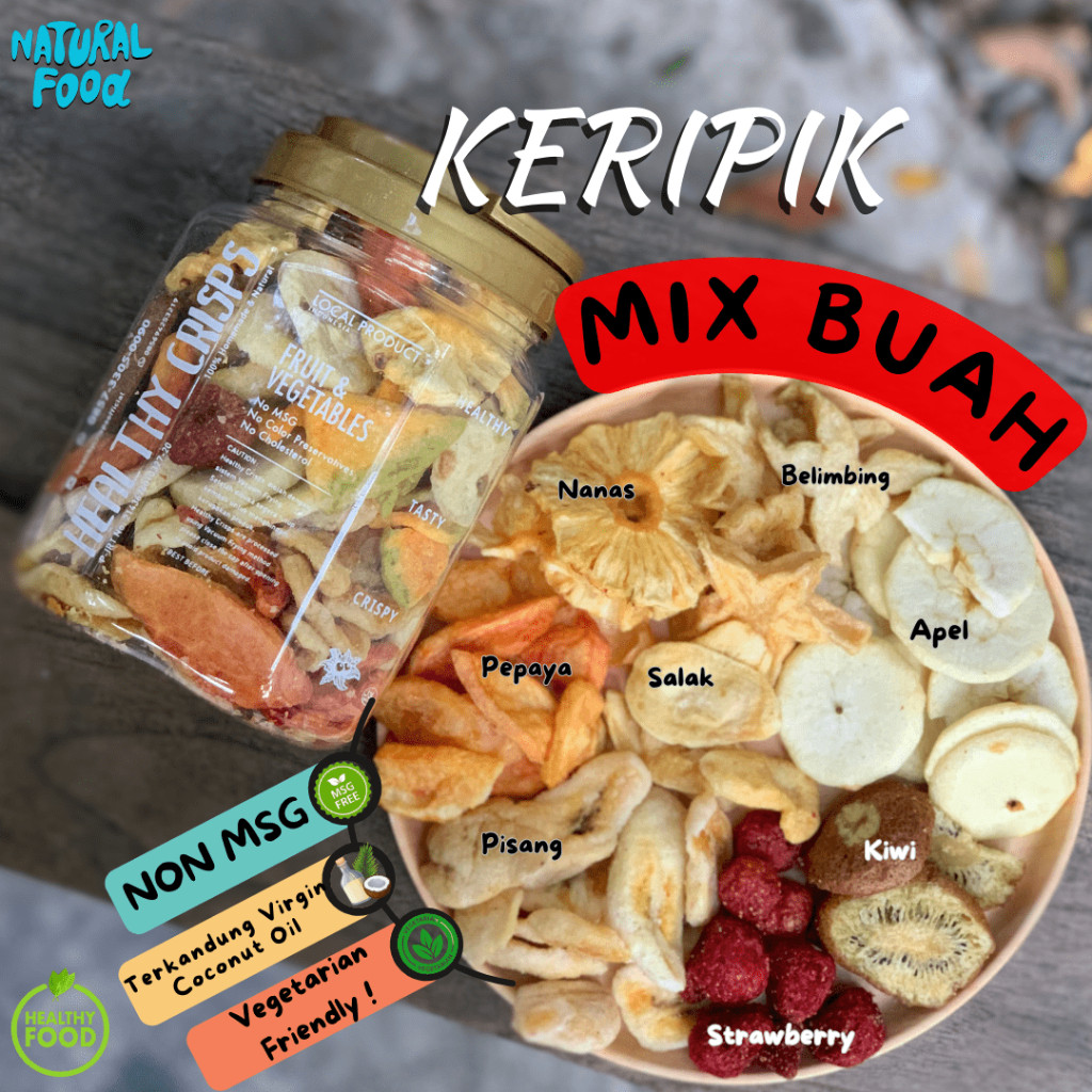 (VIVESSA) Healthy Crisps - Mix Keripik Buah Organik Vacuum Frying