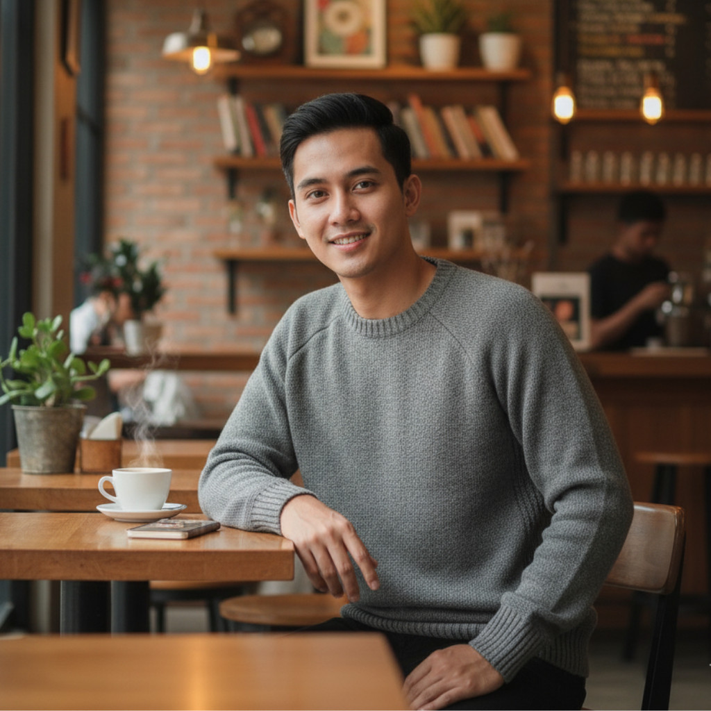 Zilong Barlow Sweatshirt Pria Bahan Rajut Tebal (unisex)