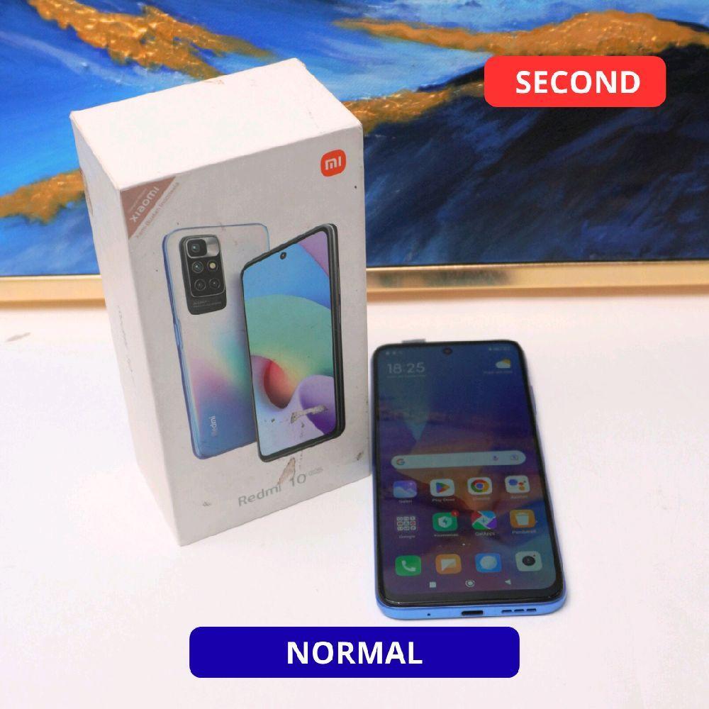 XIAOMI REDMI 10 2022 6/128 GB HP SECOND ORIGINAL SINAR MUTIARA CELL