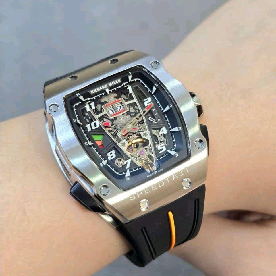 majuwatch RM 40-01 Mclaren Speedtail Swiss Automatic Movement Silver Dial