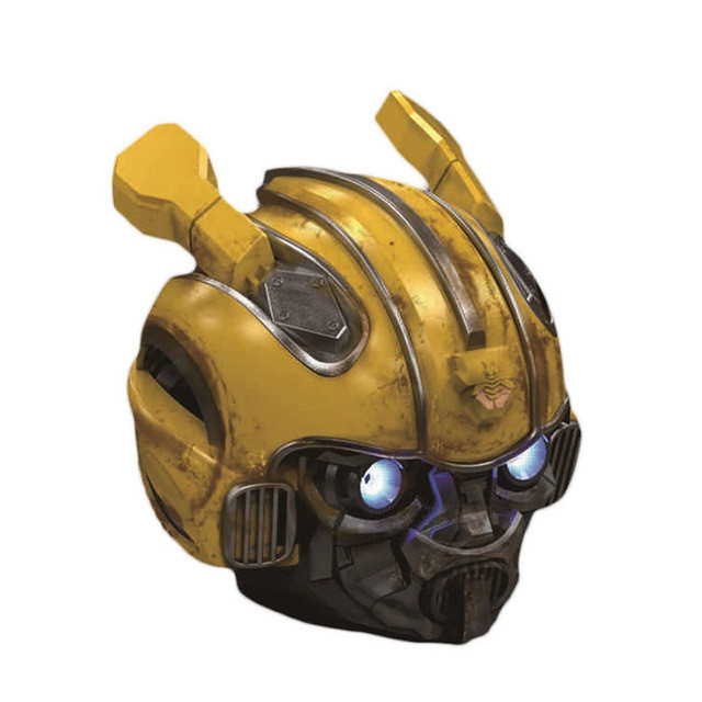 New Best Christmas Gift  Transformers Bumblebee Helmet Wireless Bluetooth 50 Speaker With Fm Rao Sup