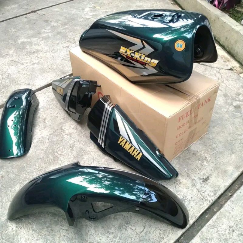 Body Full Set RX King 2002 Warna Hijau Botol
