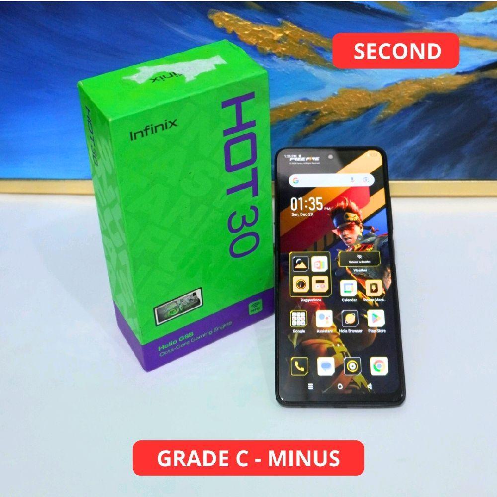INFINIX HOT 30 NFC 8/256 GB GRADE C - MINUS HP SECOND ORIGINAL SINAR MUTIARA CELL (73807)