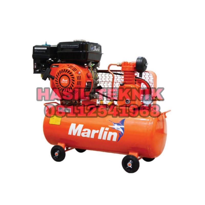 PROMO SALE PROMO SALE Mesin Kompresor 1/4 PK Tabung 30 Liter 1 Piston + Engine 5.5 HP Bensin
