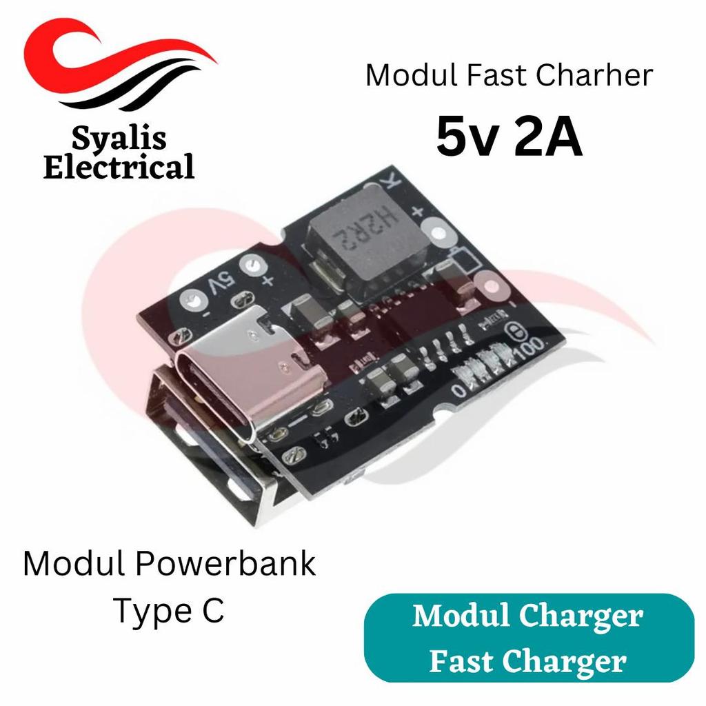 Modul Charger Powerbank 5v 2A step up USB type C [Syalis]