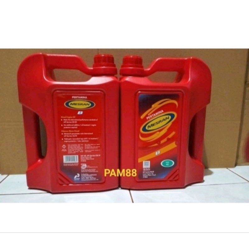 Oli Mesran B 40...4 liter..sae 40..di etalase adalah harga per satu botol..Murah