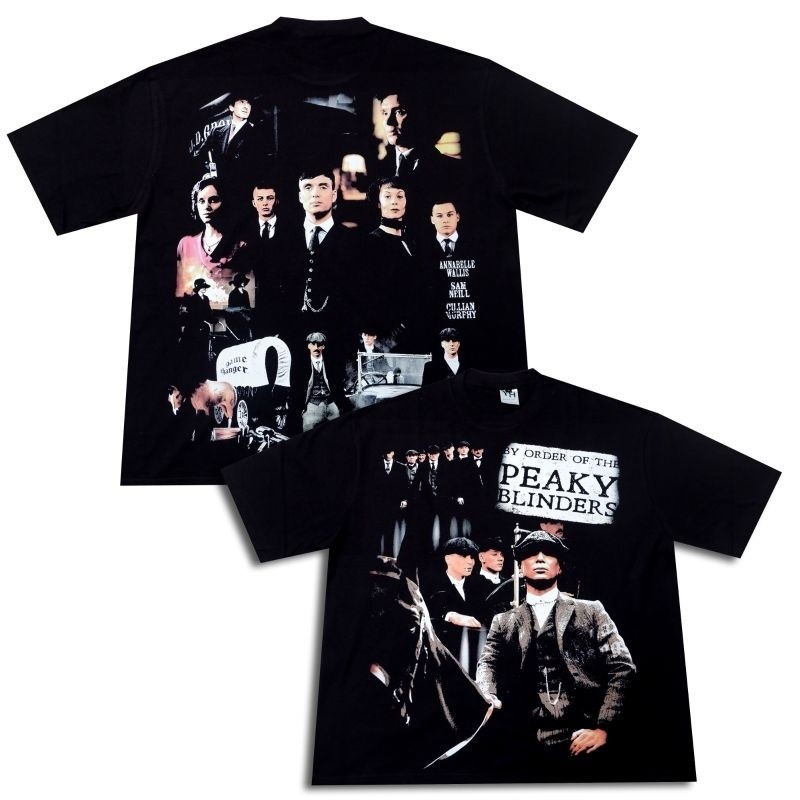 T-Shirt Oversized PEAKY BLINDERS - Oversized Black Solid Edision