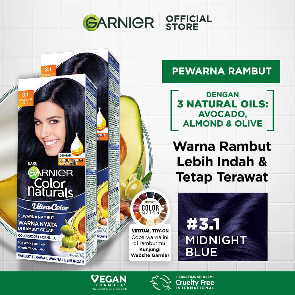 Garnier Color Natural Ultra Color Midnight Blue - 2pcs