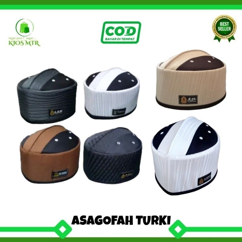 Peci ASAGOFAH TURKI SPON , Kopiah Assagofah Turki Mesir Spon , Songkok Asagofah Spon Turki , Peci Ko