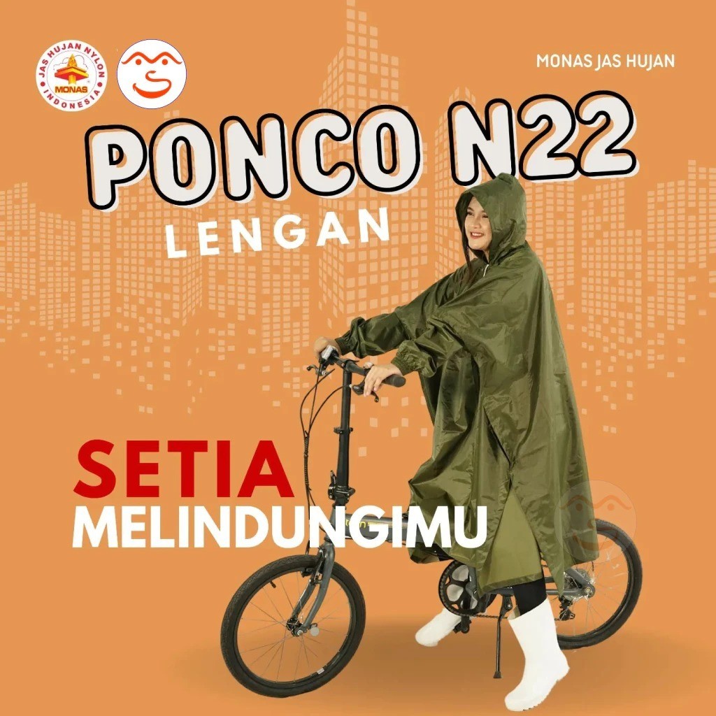 Monas Jas Hujan Ponco Lengan N22 Mantol Kelelawar