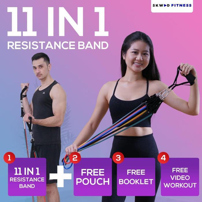 Sportivity 11 IN 1 Resistance band / Resistance band tubes / Resistance band