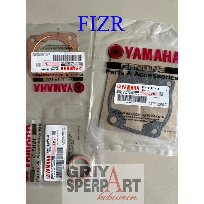 3 item paking packing blok blok head knalpot f1zr fiz r asli original yamaha