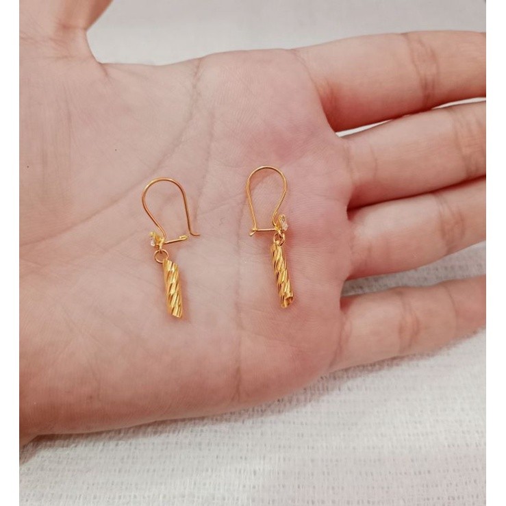 Anting Bambu Dewasa MIRIP Emas Asli