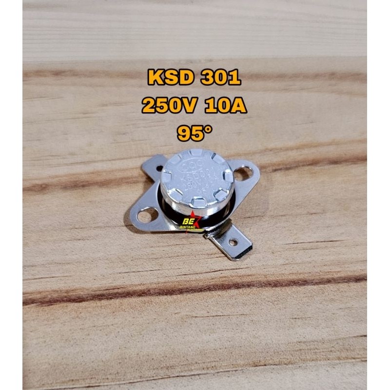KSD 301 Thermostat Fuse 95 °Otomatis Pengatur Suhu Dispenser 95 Derajat 10 A