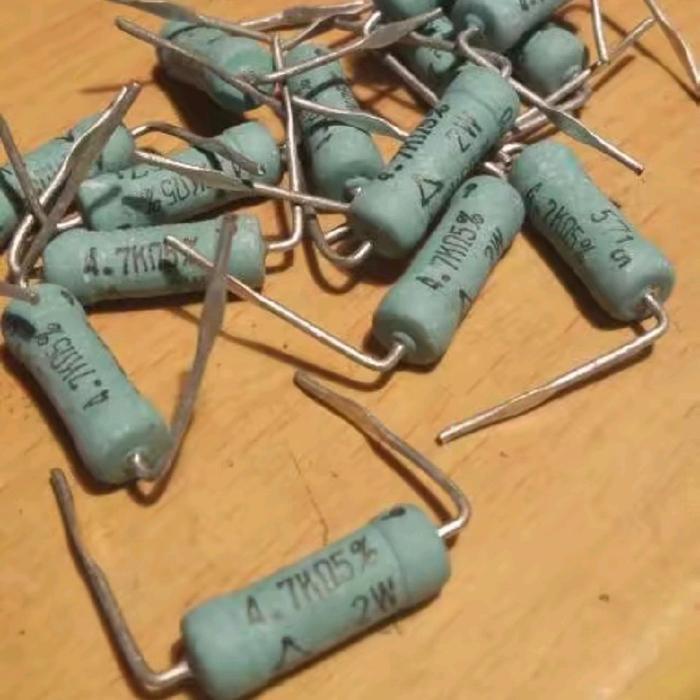 Resistor 4.7K ohm 4.7kohm 4.7 kohm 2watt 4k7 2 watt Matsushita Panasonic  Japan BERKUWALITAS...