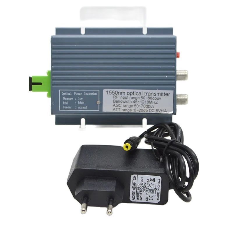 New Arrival 10MW FTTH CATV Optical Transmitter 1310/1550nm With Optical Control AGC  ATT Bandwidth 4