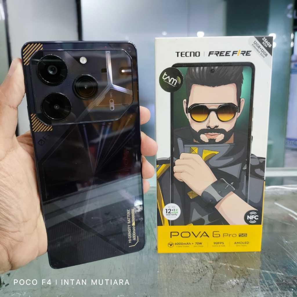 Tecno Pova 6 Pro Ram 12 Rom 256GB Second Resmi Gadget Style Store