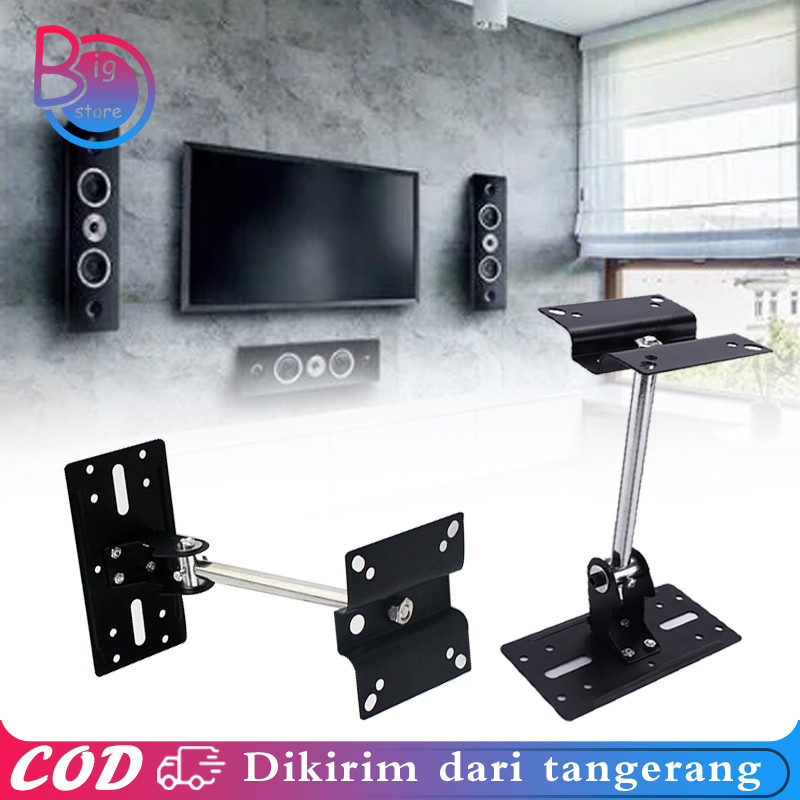 Breket Speaker Dinding Bmb Rotasi 180 ° Gantungan Speaker Gantung Speaker Bracket Besi Speaker
