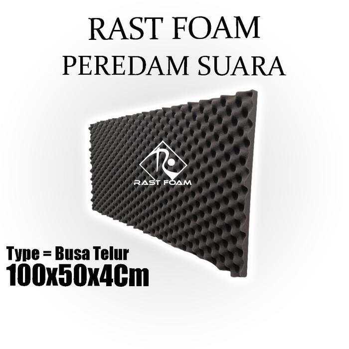Busa Peredam Suara Ruangan dinding foam lembaran Kedap Telur 100x50x4