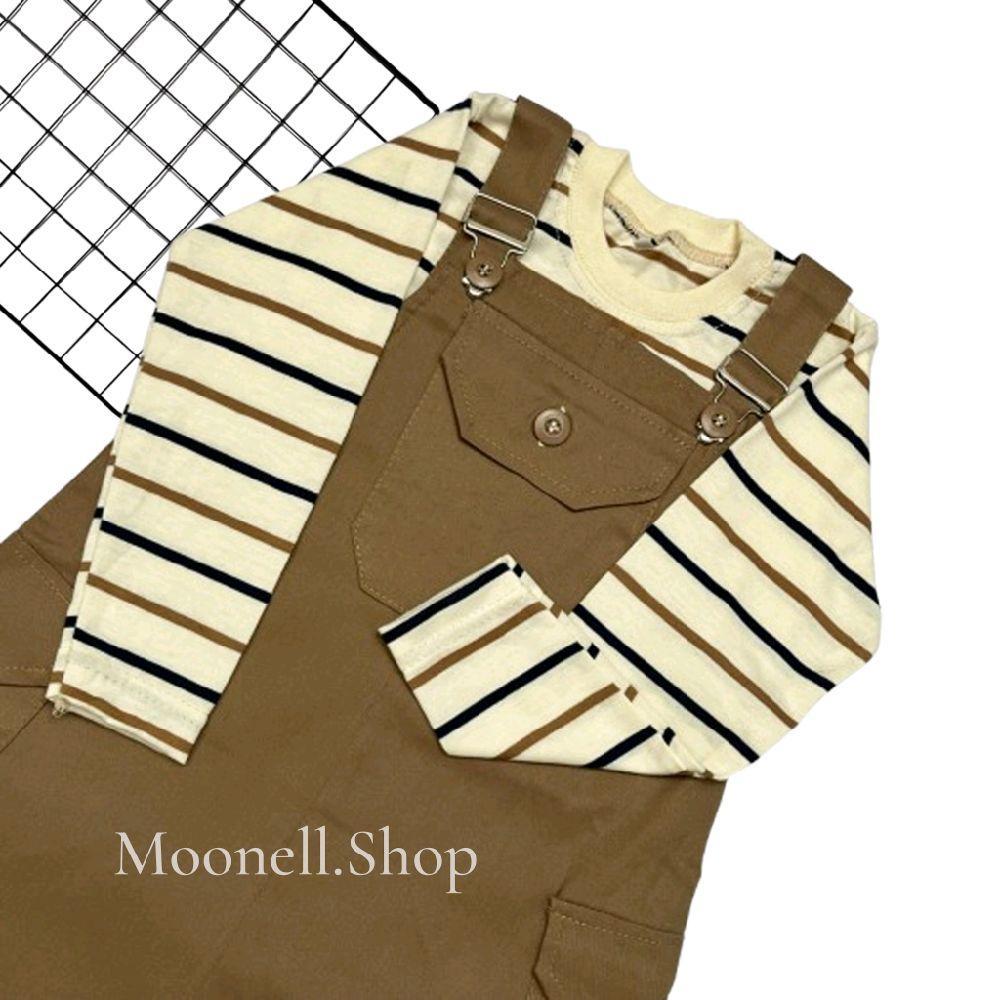 SETELAN OVERALL ROK PANJANG ANAK PEREMPUAN/ OVERALL KATUN/ KAOS BELANG PANJANG ANAK Usia 1-12 Tahun