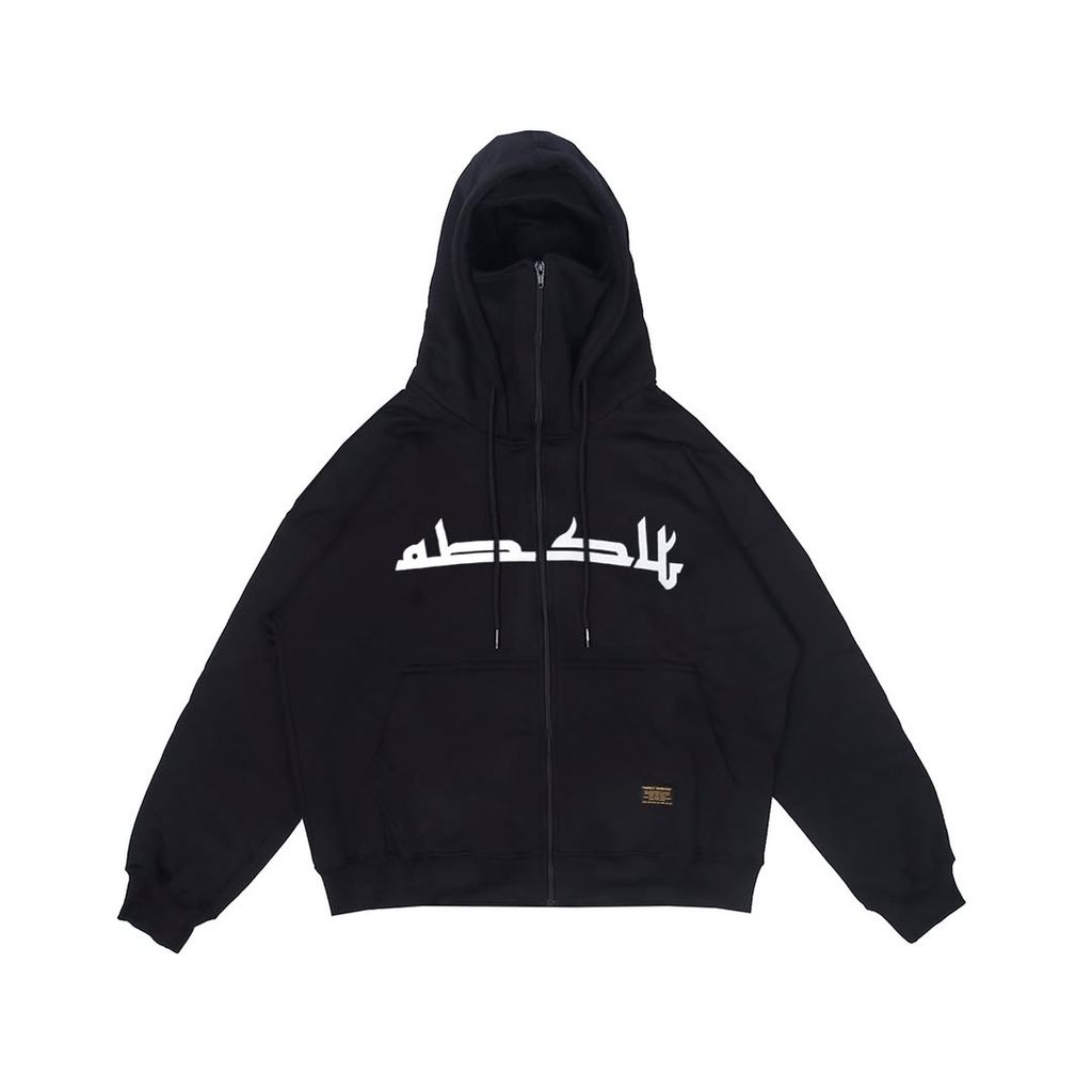 308 ABSLTUNSCRD - ZIP HOODIE ABSLT ARABIC - BLACK