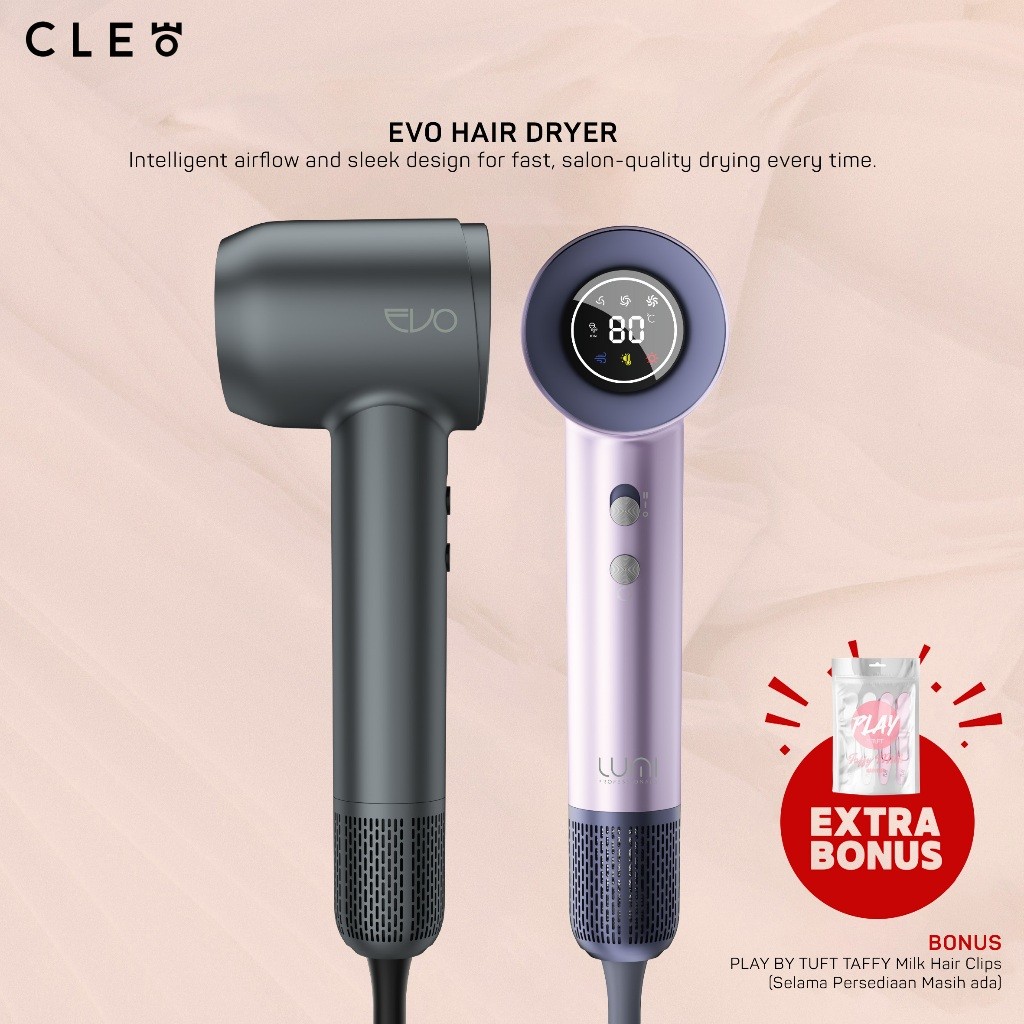 Lumi EVO BLDC Hair Dryer 1500w – Alat Pengering Rambut - 100% Original