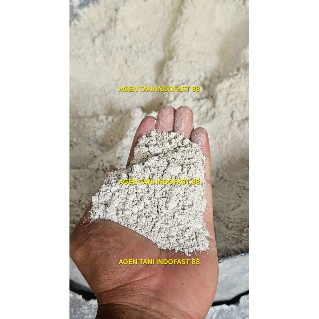 Kapur Bangunan Gamping Bubuk ASLI/ Batu Gamping Halus ASLI Untuk Racikan PUPUK GENDERUWO kemasan 1 k