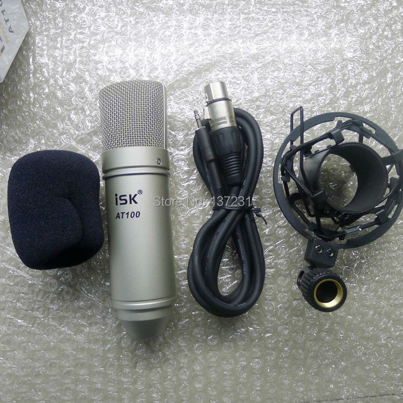 ISK AT100 Professional Condenser Recorng Caroid Microphone Stuo Performance Mic For computer with sh