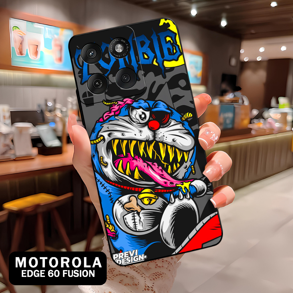 ( BT 23 ) Softcase Silikon hp Motorola Edge 60 Fusion l full karet lentur Untuk  Camera l Silicone l